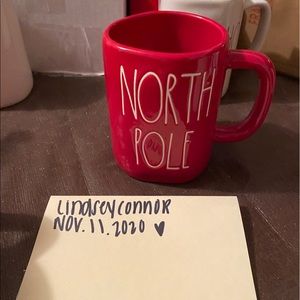 rae dunn north pole mug